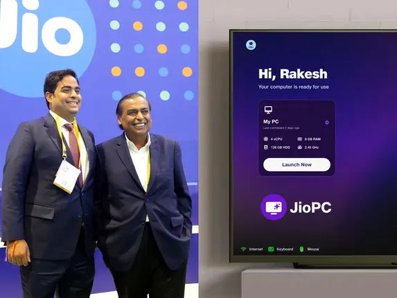 Jio సెట్టాప్ బాక్స్ టీవీ కంప్యూటర్ మార్పిడి