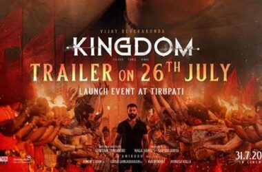 Kingdom Updates: A large cutout of Vijay Deverakonda was installed at Tirupati