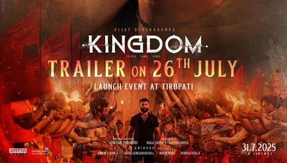 Kingdom Updates: A large cutout of Vijay Deverakonda was installed at Tirupati