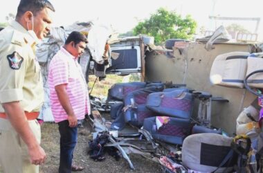 కర్నూలు అబ్బాస్నగర్ సమీపంలో రోడ్డు ప్రమాదం: 60 ఏళ్ళ వ్యక్తి మృతి