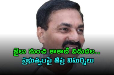 YSRCP నేత కాకాణి గోవర్ధన్ రెడ్డి జైలు నుంచి విడుదల