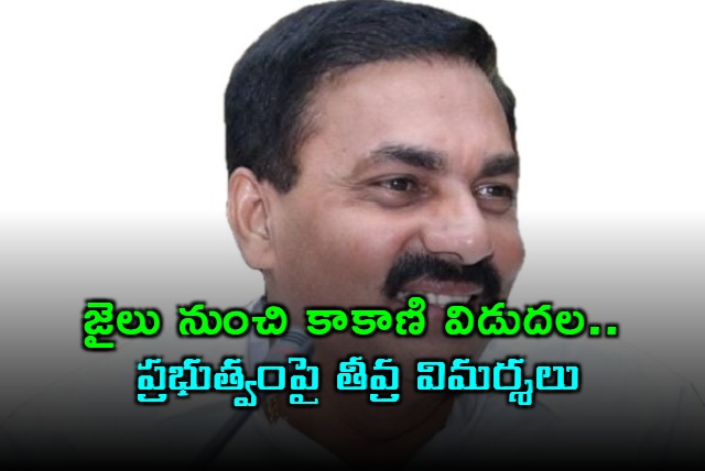 YSRCP నేత కాకాణి గోవర్ధన్ రెడ్డి జైలు నుంచి విడుదల