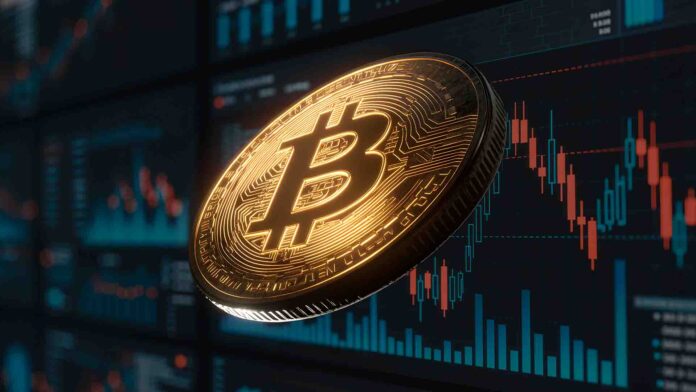 The estimated leverage ratio for Bitcoin futures is at a five-year high, indicating increased market vulnerability.
