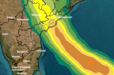 కాకినాడ తీరంపై Cyclone Montha పరుగు – గాలుల వేగం 110 కి.మీ.పెర్కుడు