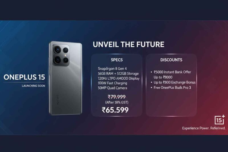 OnePlus 15 స్మార్ట్ఫోన్ లీక్: 6.78-అంగుళాల AMOLED, 7300mAh బ్యాటరీ, Snapdragon 8 Elite Gen 5