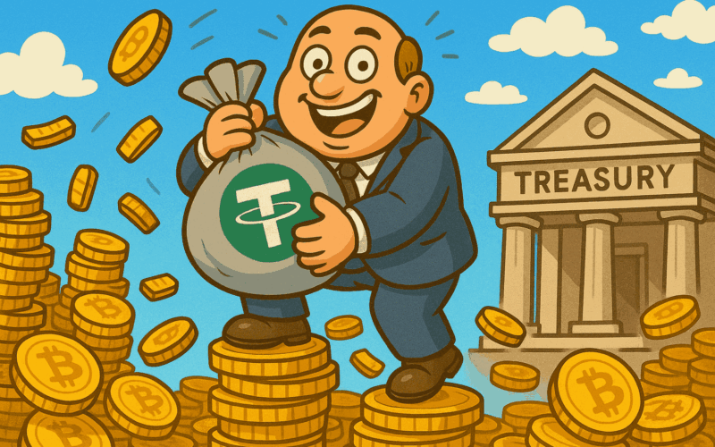 టెథర్ సంస్థ బిట్‌కాయిన్ హోల్డింగ్స్‌లో 961 BTC సంచయింపు, సంస్థాపక నమ్మక సంకేతం