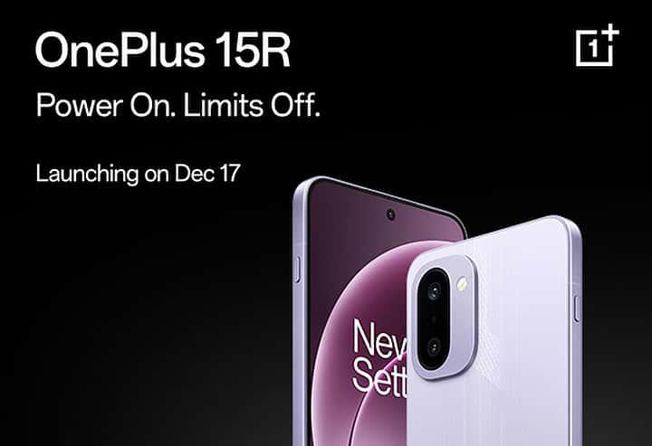 OnePlus 15R launch: The OnePlus 15R is scheduled to launch tomorrow, December 17th, in India. It will feature a large battery and a powerful chipset