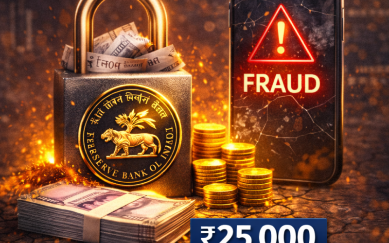 ₹25,000 Fraud Compensation: The RBI proposed a new rule today to compensate customers up to ₹25,000 for financial losses incurred due to digital fraud, aiming to boost consumer confidence.